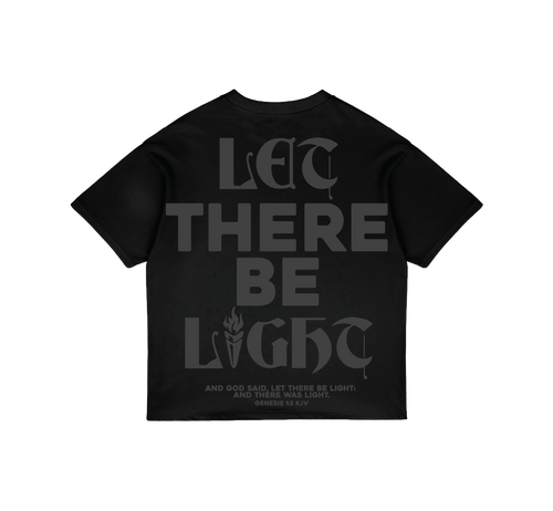 1707 Christian Oversized Graphic T-Shirt - Let There Be Light