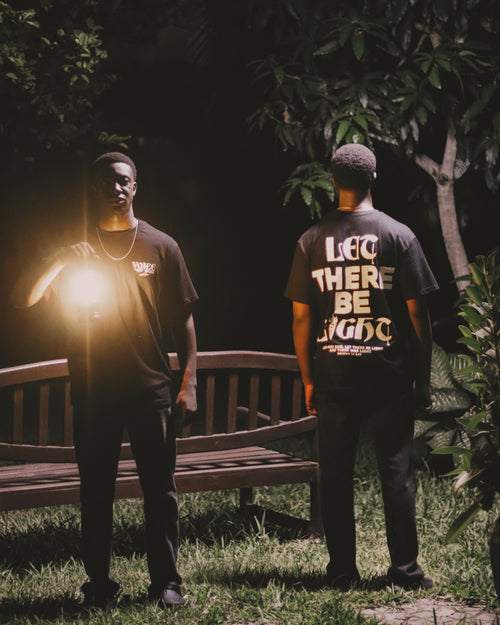 1707 Christian Oversized Graphic T-Shirt - Let There Be Light
