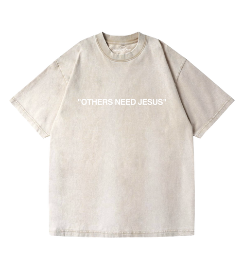 1707 Christian Oversized Graphic T-Shirt - Others Need Jesus