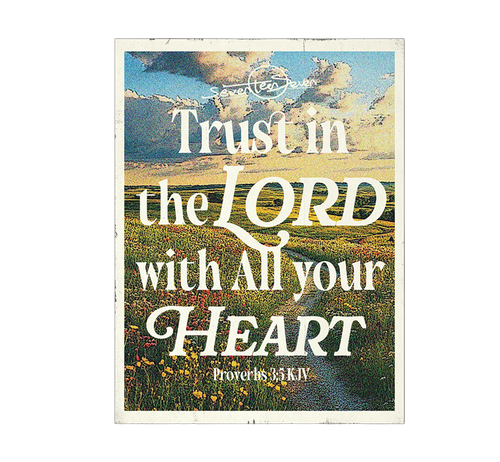 Trust In The Lord Proverbs 3:5 Christian wall poster, A3